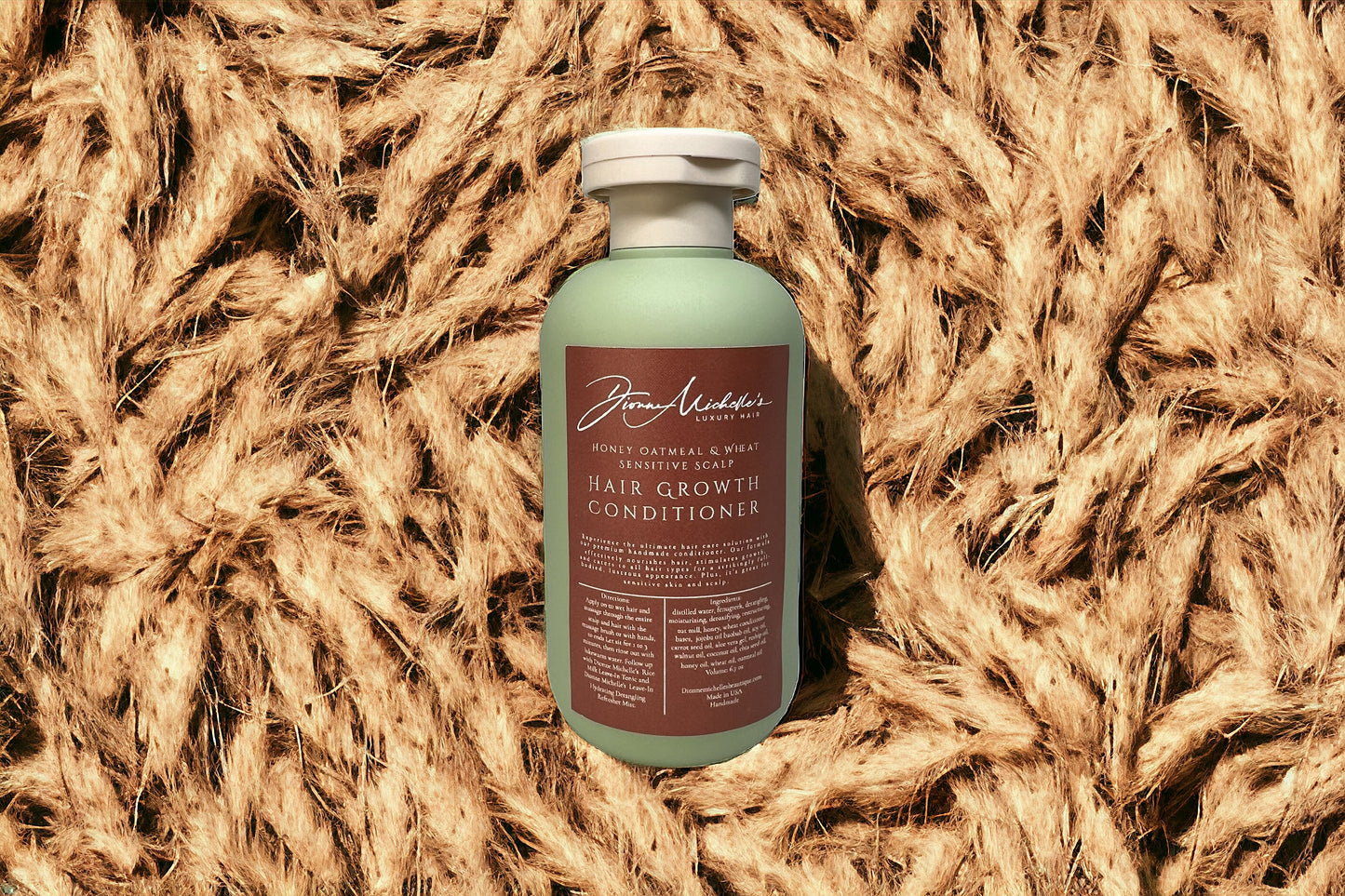 Dionne Michelle's Luxury Hair Honey Oatmeal & Wheat Hair Growth Conditioner For Sensitive Scalp