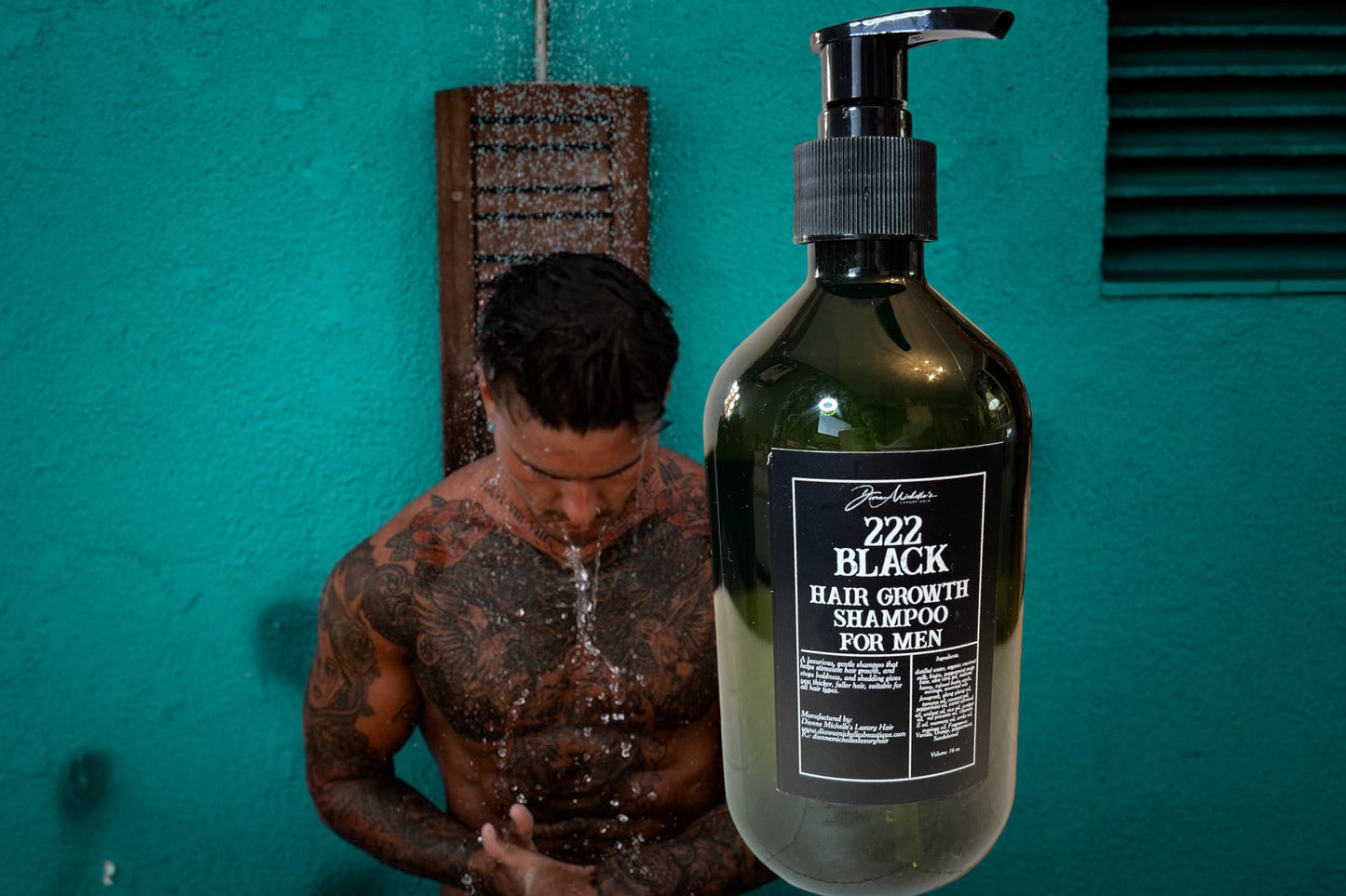 222 Black Hair Growth Shampoo For Men