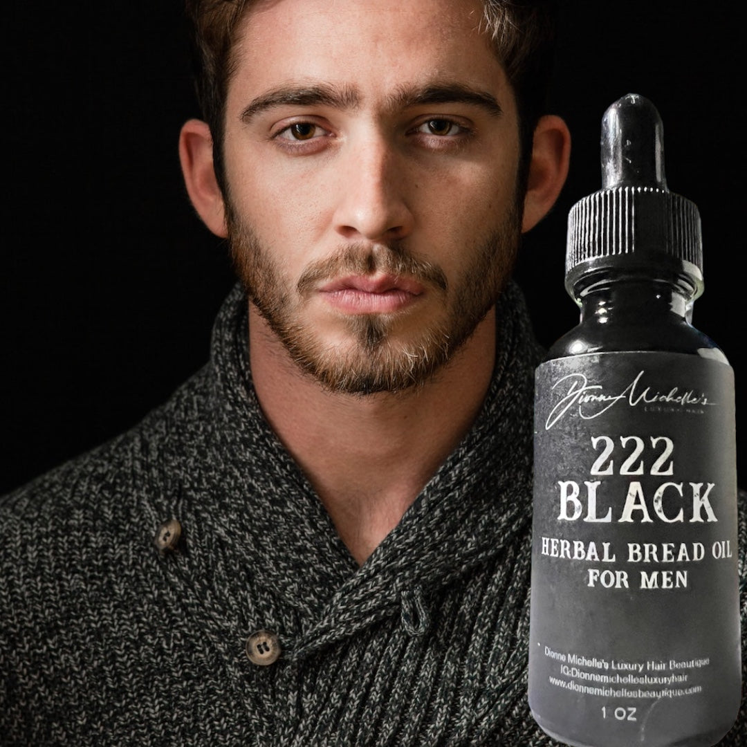 222 Black Herbal Beard Oil For Men