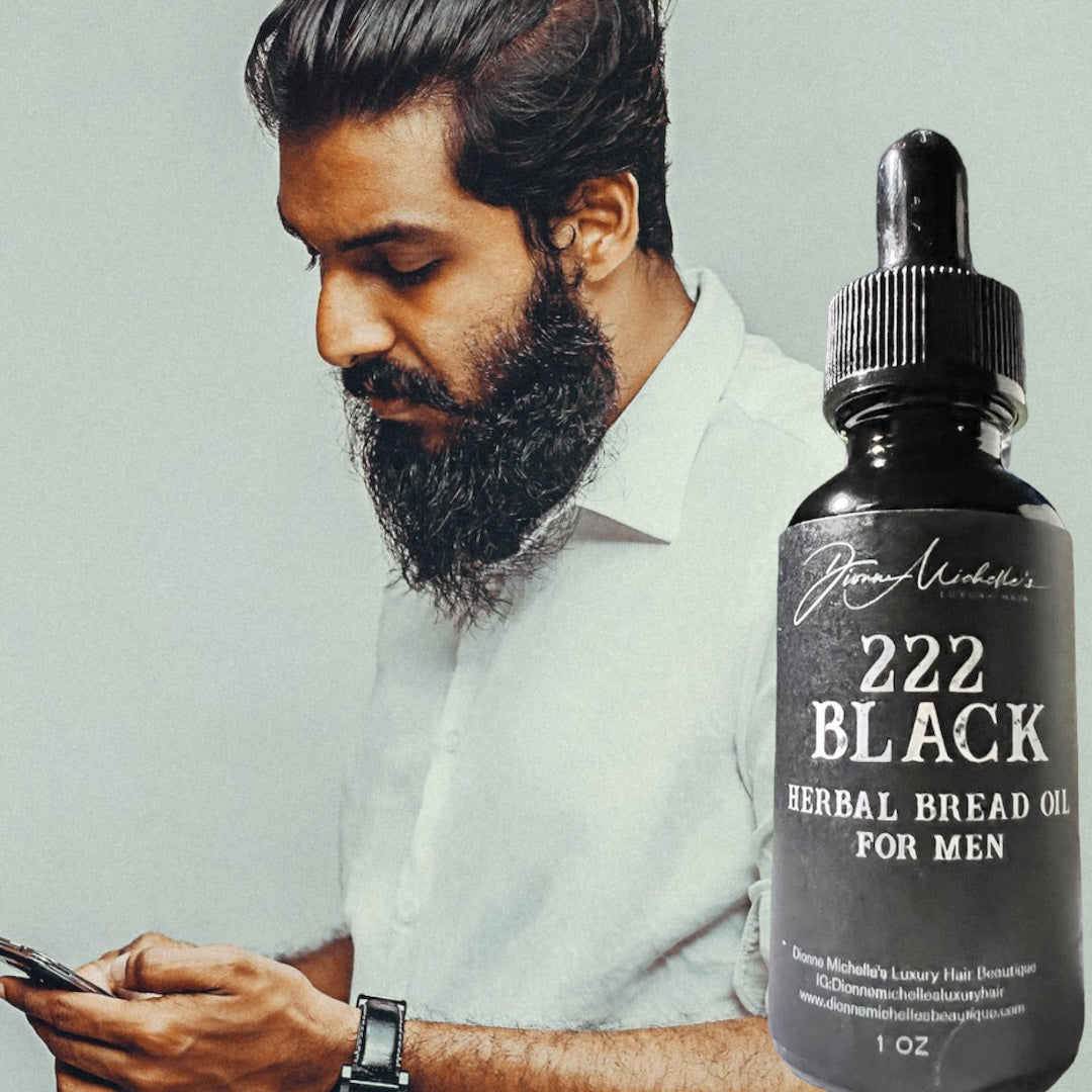 222 Black Herbal Beard Oil For Men